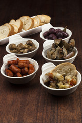 Food tray. Tapas