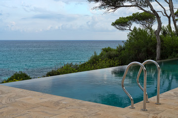 Swimming pool overlooking the sea