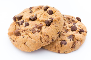 Cookies nuts on the  isolated on white background.
