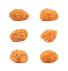 Single breaded peanut isolated