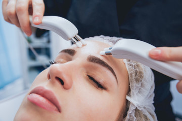 Naklejka premium Cosmetic medicine. Mesotherapy. Medical