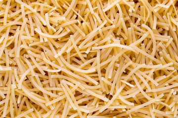 Italian pasta close up on background.