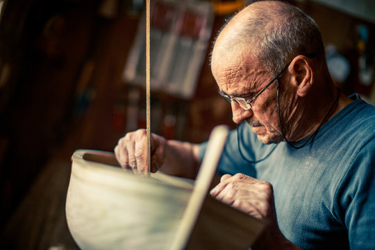Boatbuilder, Island Hvar, Stari Grad, Dalmatia, Croatia
