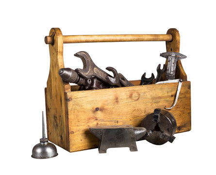 Still life - Old Wooden Tool Box