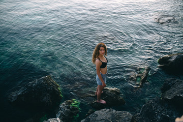 the girl on the beach