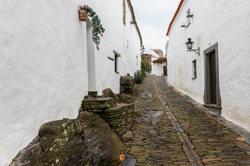Street in the town of Monsaraz. Portugal.