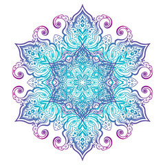 Mandala banner, Indian style. Bohemian Cards Unique cards for printing supplies