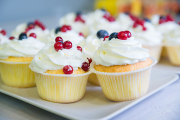 Pastry with berries