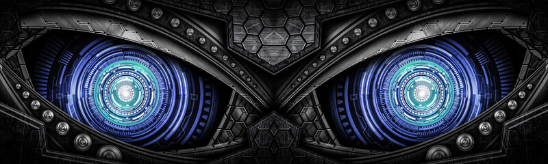 abstract robot eye background