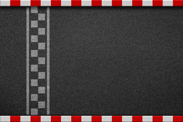 Finish line racing background top view