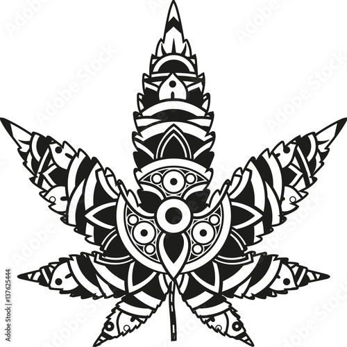 Marijuana Mandala Coloring Pages Coloring Pages