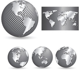 Metal globes