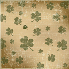 Vintage clover background 