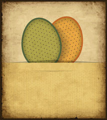 Vintage paper Easter card 