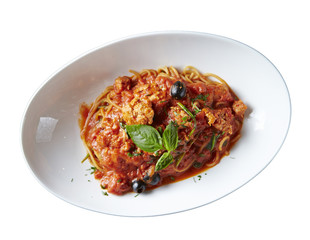 Tomato sauce spaghetti 