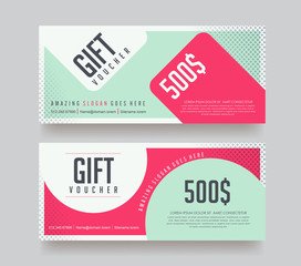 Gift Voucher discount template . Vector illustration.banners.