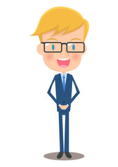 男性会社員　接客　挨拶