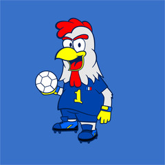 Mascot Rooster French National Team