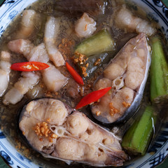 Vietnamese food for daily meal, mam kho