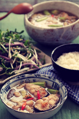 Vietnamese food for daily meal, mam kho