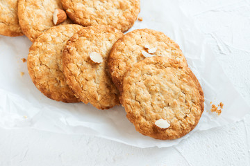 Homemade almond cookies