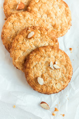 Homemade almond cookies