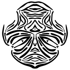 Abstract African mask