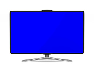 TV on white background. Isolated 3D image