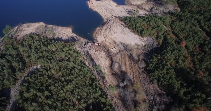 Aerial, Flight Over Rio Homem, Portugal - Native Material, straight out of the cam