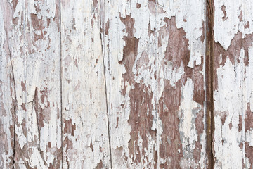 White wooden texture as a background,Cracked painted wooden board texture