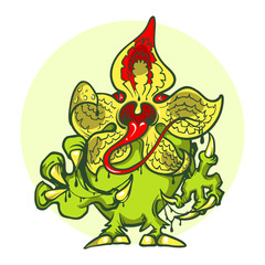 GMO monster. Vector illustration