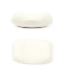 Single piece of soap isolated