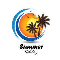 Summer logo vector