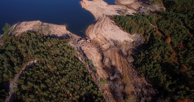 Aerial, Flight Over Rio Homem, Portugal - Native Material, straight out of the cam
