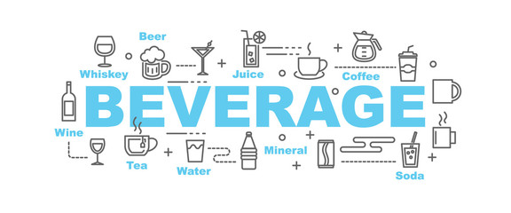 beverage vector banner