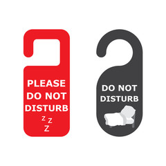 Naklejka premium Please do not disturb hotel design