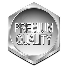 Premium Quality button - 3D illustration