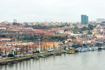 PORTO, PORTUGAL - February 23, 2016. Street view of old town Porto, Portugal, Europe, is the second largest city in Portugal, has a population of 1.4 million.