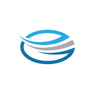 oval logo splash