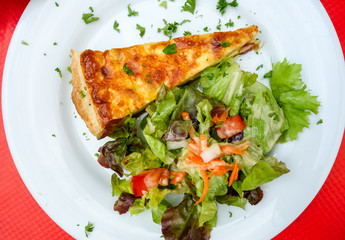 one slice of Salty pie ready to eat