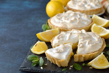 Lemon pie with meringue