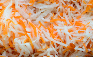 carrot and radish slice mix