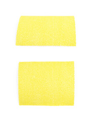 Piece of a sandpaper isolated