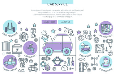 Car Service Illustration