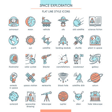 Space Exploration Icon Set