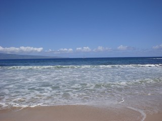 Hawaiian surf and sand