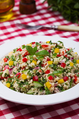 TABBOULEH Salad with cous cous and vegetable.