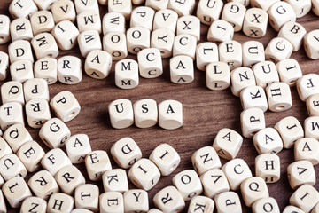 USA, letter dices word