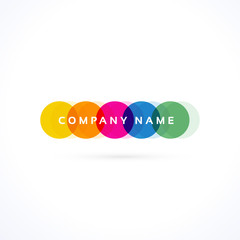 creative colorful vibrant logo vector