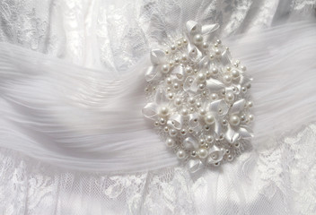 texture wedding dress, white cloth, wedding background. fabric